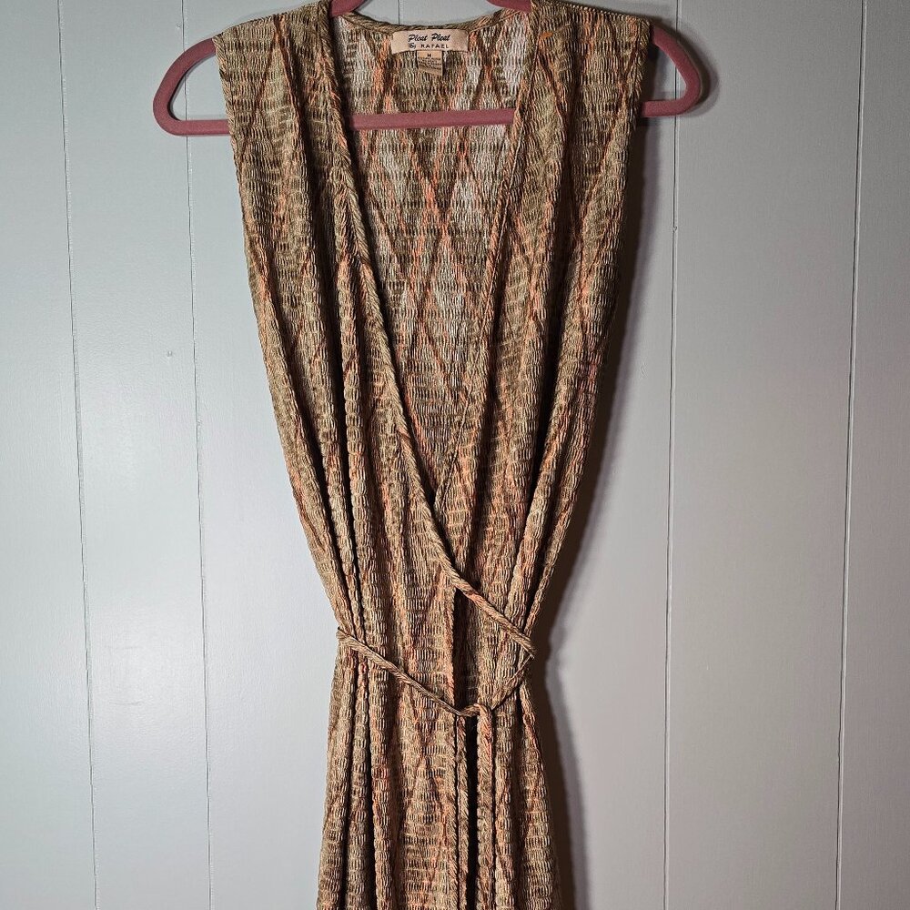 Neutral VINTAGE Wrap Dress